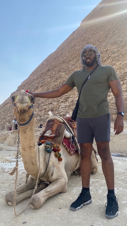 Cyrus Bryant with Camel